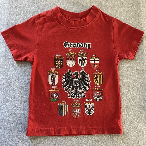 Other - Germany Shirt 12–18M Red Promodoro Crest Eagle Graphic EU 92 Travel Toddler
